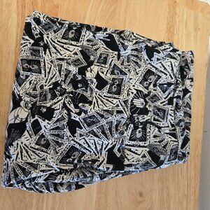 Lularoe Disney Villains Leggings- Dr Facilier- Black & White- T/C